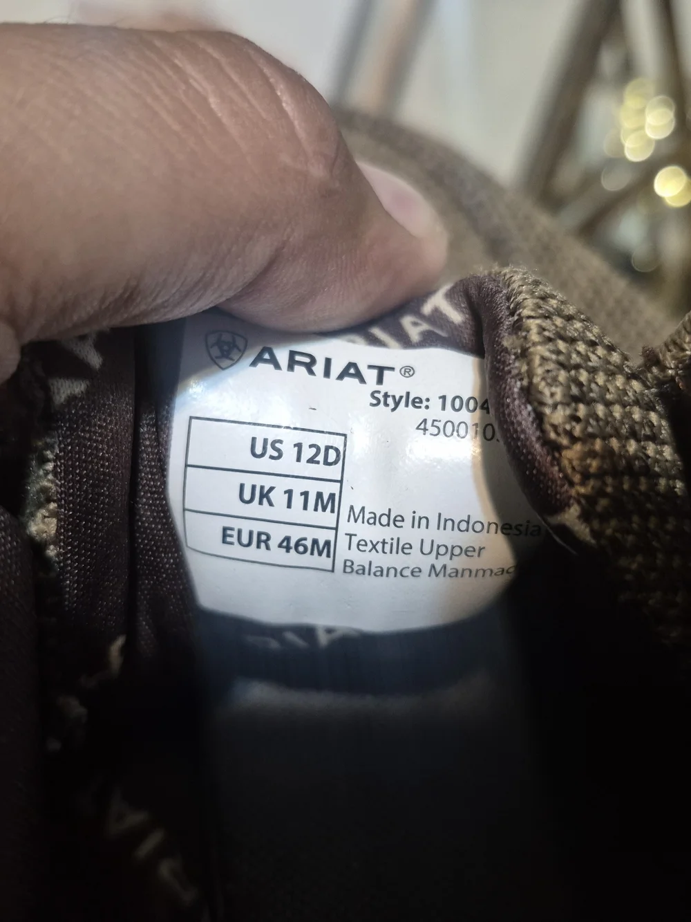 Ariat Olive Knit Slip-On Loafers